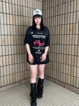「DANKE SCHON（ダンケシェーン）のアイテム」を使った、吉田美蘭さん（レディース・166cm）の夏コーディネート