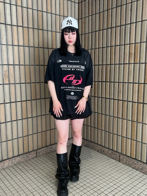 DankeSchon/ダンケシェーン/POWDER S/S TEE RACE PINK（Tシャツ