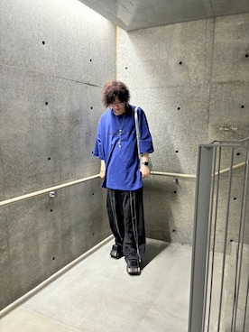 「my beautiful landlet（マイビューティフルランドレット）のアイテム（トップス）」を使った、ksmtyさん（メンズ・174cm）の夏コーディネート