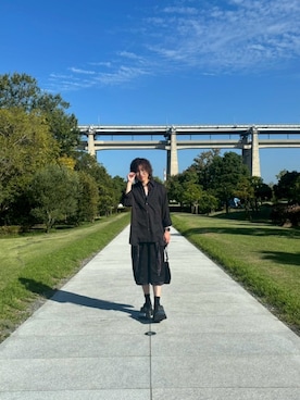 「アイテム（ハンドバッグ）」を使った、ksmtyさん（メンズ・174cm）の秋コーディネート