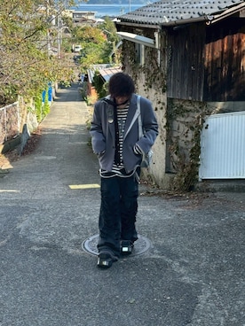 「アイテム（ネクタイ、ブラック系）」を使った、ksmtyさん（メンズ・174cm）の秋コーディネート