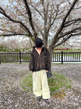 「GRANCY（グランシー）のアイテム（バッグ）」を使った、ksmtyさん（メンズ・174cm）の春コーディネート