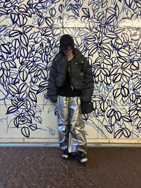 GRANCY】Printed Short Real Down / プリントショートリアルダウンを