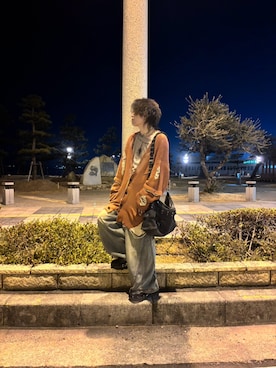 「GRANCY（グランシー）のアイテム」を使った、ksmtyさん（メンズ・174cm）の冬コーディネート