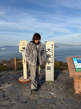 「アイテム（ウォレットチェーン）」を使った、ksmtyさん（メンズ・174cm）の冬コーディネート