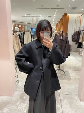 「アイテム（テーラードジャケット）」を使った、moeさん（レディース・155cm）の秋コーディネート