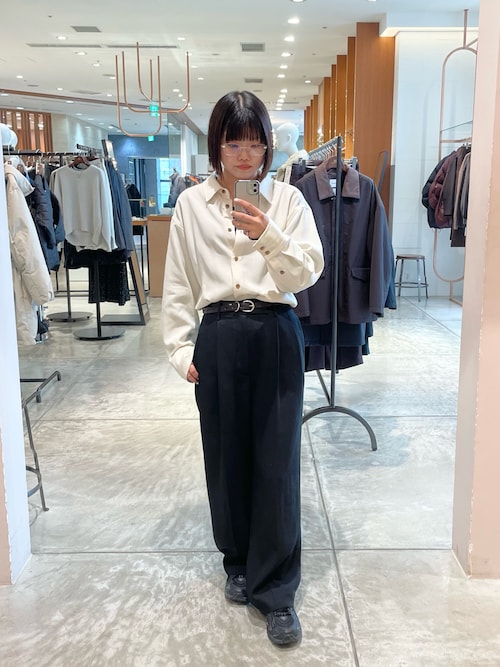 セール】new basic WOOL TWILL SHAPE SHIRTS（シャツ/ブラウス