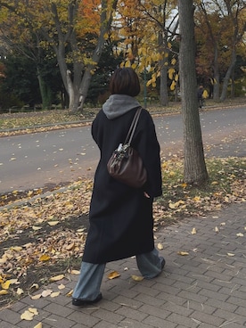 「アイテム（チャーム）」を使った、uthayさん（レディース・153cm）の秋コーディネート