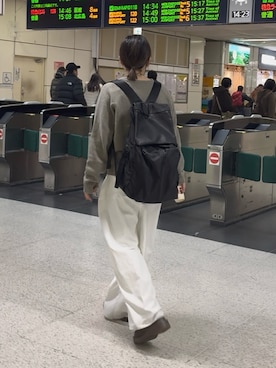 「ear PAPILLONNER（イアパピヨネ）のアイテム」を使った、uthayさん（レディース・153cm）の春コーディネート