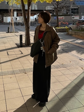 「アイテム（チャーム）」を使った、uthayさん（レディース・153cm）の冬コーディネート