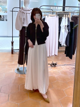「アイテム（パンプス）」を使った、TOMOさん（レディース・152cm）の夏コーディネート