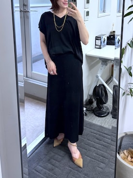 「マーメイドスカート」｜TOMOさん（骨格ナチュラル・レディース・152cm）の夏コーディネート