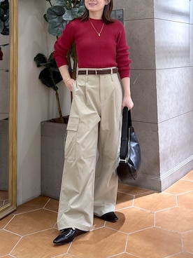 「RIVE DROITE（リヴドロワ）のアイテム（その他シューズ）」を使った、TOMOさん（レディース・152cm）の秋コーディネート