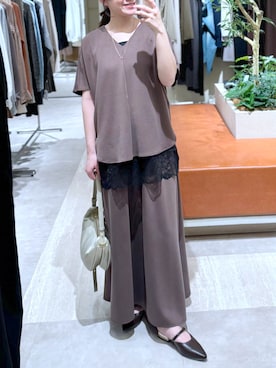 「RIVE DROITE（リヴドロワ）のアイテム」を使った、TOMOさん（レディース・152cm）の春コーディネート