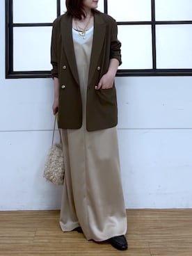 「RIVE DROITE（リヴドロワ）のアイテム」を使った、TOMOさん（レディース・152cm）の秋コーディネート
