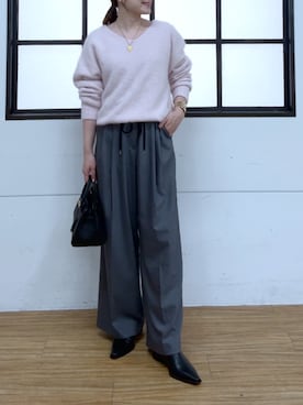 「RIVE DROITE（リヴドロワ）のアイテム」を使った、TOMOさん（レディース・152cm）の秋コーディネート