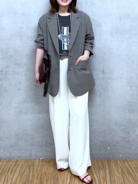「RIVE DROITE（リヴドロワ）のアイテム」を使った、TOMOさん（レディース・152cm）の夏コーディネート
