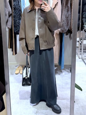 「RIVE DROITE（リヴドロワ）のアイテム」を使った、TOMOさん（レディース・152cm）の冬コーディネート