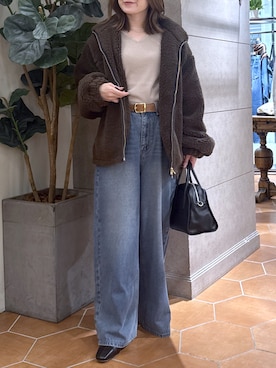 「アイテム（その他アウター）」を使った、TOMOさん（レディース・152cm）の秋コーディネート