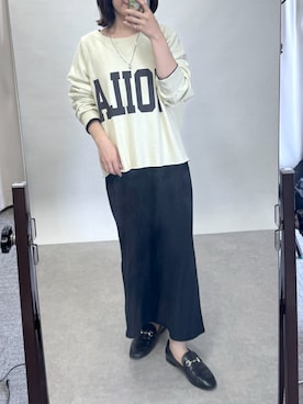 「RIVE DROITE（リヴドロワ）のレザービットローファー（ローファー）」を使った、TOMOさん（レディース・152cm）の夏コーディネート