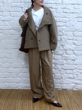 「RIVE DROITE（リヴドロワ）のアイテム」を使った、TOMOさん（レディース・152cm）の秋コーディネート