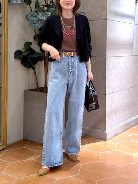 「大人カジュアルコーデ」｜「アイテム（パンプス）」を使った、TOMOさん（レディース・152cm）の夏コーディネート