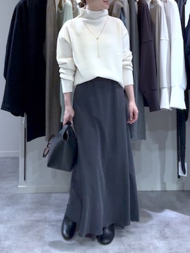 「RIVE DROITE（リヴドロワ）のアイテム」を使った、TOMOさん（レディース・152cm）の冬コーディネート