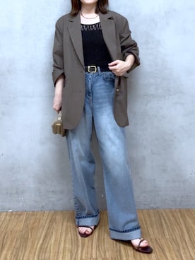 「RIVE DROITE（リヴドロワ）のアイテム」を使った、TOMOさん（レディース・152cm）の夏コーディネート