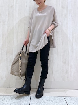 TOMOさん（レディース・152cm）の冬コーディネート