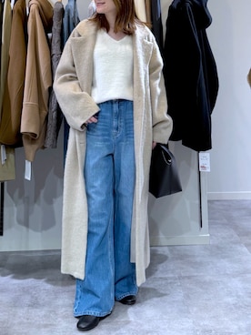 「RIVE DROITE（リヴドロワ）のアイテム」を使った、TOMOさん（レディース・152cm）の冬コーディネート