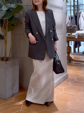 「RIVE DROITE（リヴドロワ）のアイテム（その他シューズ）」を使った、TOMOさん（レディース・152cm）の秋コーディネート