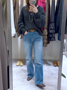 「RIVE DROITE（リヴドロワ）のアイテム」を使った、TOMOさん（レディース・152cm）の冬コーディネート