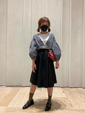 「initial（イニシャル）のアイテム（スリッポン）」を使った、hazelthebitchさん（レディース・166cm）の秋コーディネート