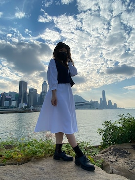 「ONCE UPON A TIME（ワンス　アポン　ア　タイム）のアイテム（ジャケット/アウター）」を使った、hazelthebitchさん（レディース・166cm）の秋コーディネート