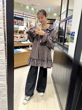 「アイテム（リング）」を使った、minoriさん（レディース・156cm・20代）の秋コーディネート