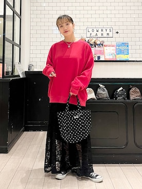 「アイテム（スウェット）」を使った、minoriさん（レディース・156cm・20代）の秋コーディネート