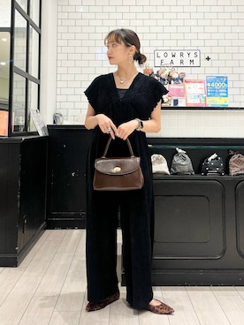 「アイテム（オールインワン・サロペット）」を使った、minoriさん（レディース・156cm・20代）の秋コーディネート