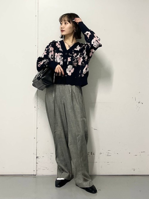 セール】フラワージャガードカーディガン 308781（カーディガン/ボレロ