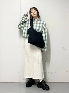 「LOWRYS FARM（ローリーズファーム）のLFポーチツキショルダー 284037（ショルダーバッグ）」を使った、minoriさん（レディース・156cm・20代）の冬コーディネート