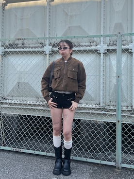 「SLY（スライ）のアイテム（バッグ）」を使った、TamaKiさん（レディース・165cm）の冬コーディネート