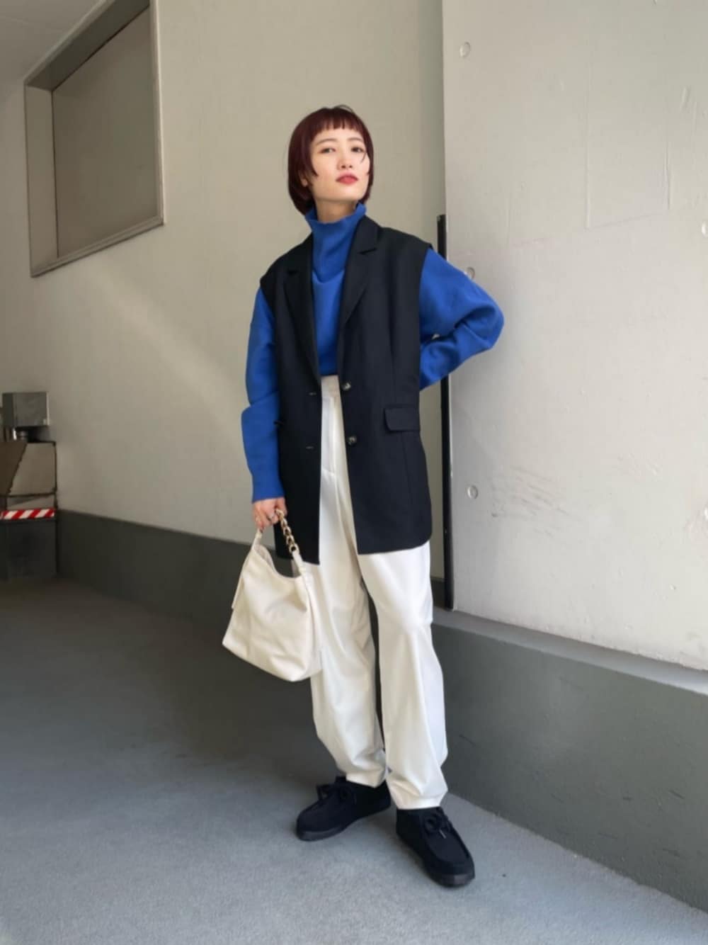 BEAUTY＆YOUTH シャークスキンスリーブレスジャケット ジレ ベスト