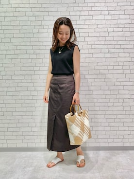 「RODE SKO」｜「アイテム（アクセサリー）」を使った、Mizuhoさん（レディース・158cm）の夏コーディネート