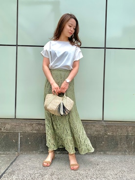 Mizuhoさん（レディース・158cm）の夏コーディネート