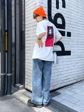 「ごきげんウィーク」｜「アイテム（帽子）」を使った、上野　瑞稀さん（レディース・157cm）の春コーディネート