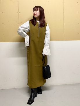 「ARKnets（アークネッツ）のアイテム（アクセサリー）」を使った、ひーさんさん（レディース・154cm）の冬コーディネート