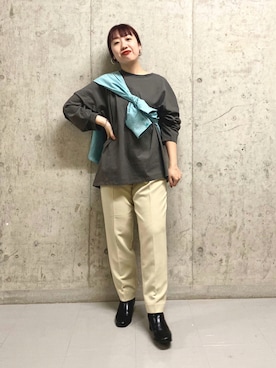 「ORiental TRaffic（オリエンタルトラフィック）のアイテム（ブーツ）」を使った、ひーさんさん（レディース・154cm）の秋コーディネート