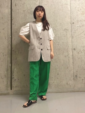 「KBF+」｜「アイテム（アクセサリー）」を使った、ひーさんさん（レディース・154cm）の夏コーディネート