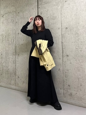 「新作」｜「アイテム（その他アウター）」を使った、ひーさんさん（レディース・154cm）の冬コーディネート