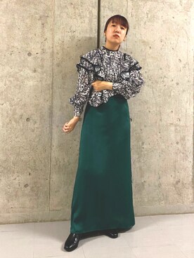 「ORiental TRaffic（オリエンタルトラフィック）のアイテム（ブーツ）」を使った、ひーさんさん（レディース・154cm）の秋コーディネート