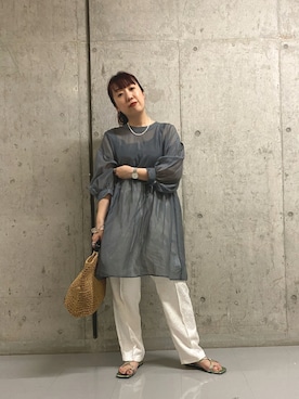 「KBF+」｜「アイテム（パンツ）」を使った、ひーさんさん（レディース・154cm）の夏コーディネート